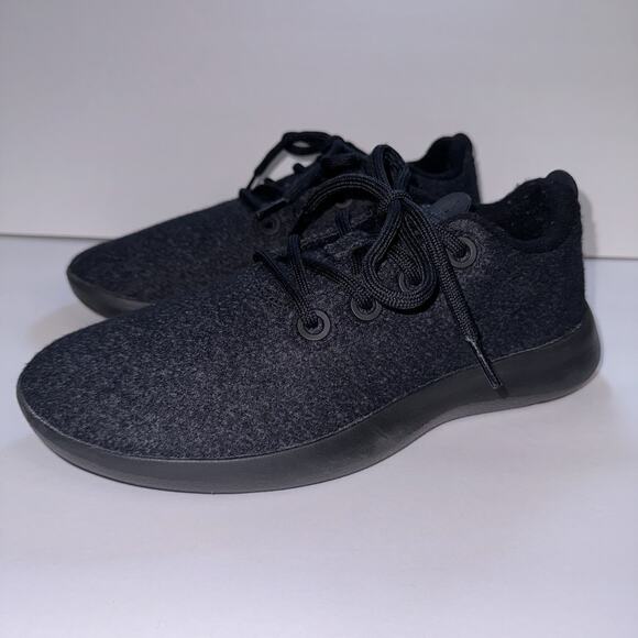 Allbirds Merino Wool Mizzel’s Runners Men's Shoes Black Laced Size 8 Comfort - Picture 2 of 7